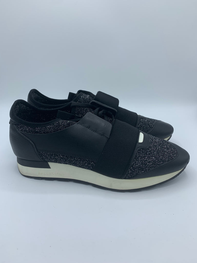 Balenciaga race runner sneakers Black & Sparkly EU 40