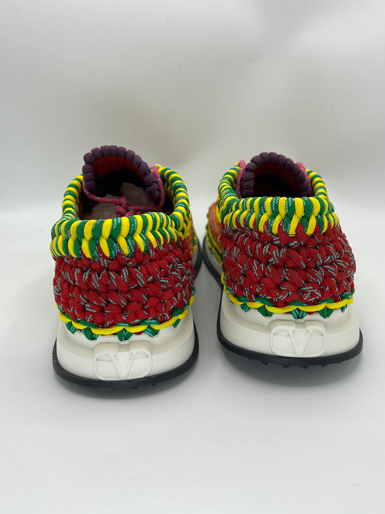 Valentino Garavani Crochet Knit Sneaker Multicolor size 45EU