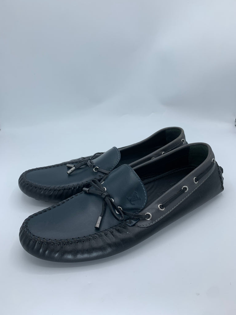 Louis Vuitton Tri Color Calfskin Arizona Moccasin Navy Blue