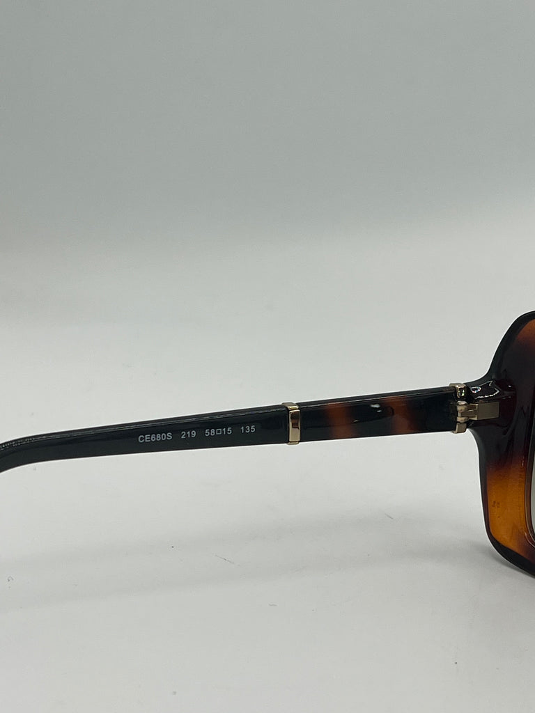 Chloe CE680S Oversized Square Sunglasses tortoise