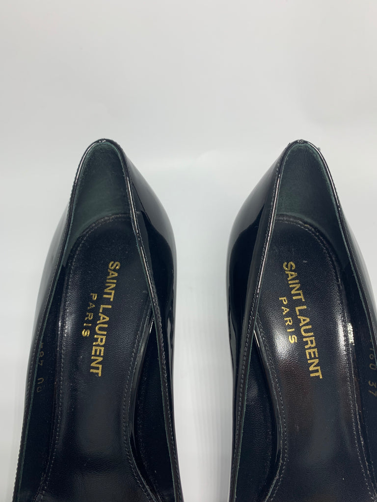 Saint Laurent Opyum Heels  size 37EU Black Patent Leather