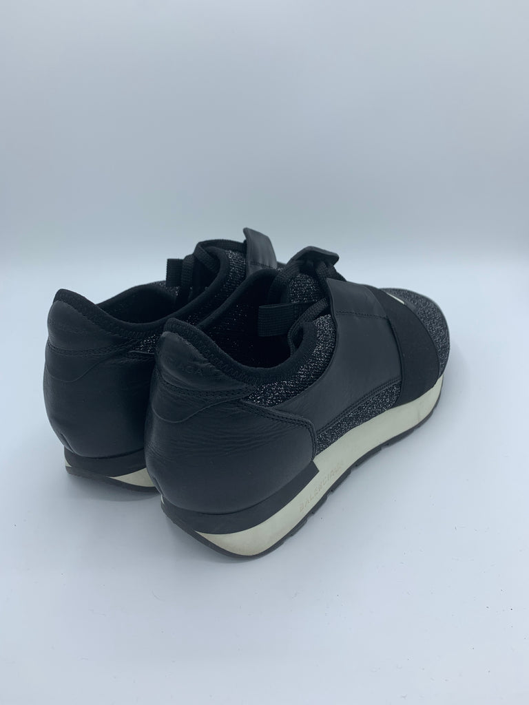 Balenciaga race runner sneakers Black & Sparkly EU 40