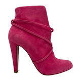 Christian Louboutin Pink Suede Booties Size 39.5