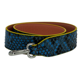 Fendi Strap You Blue/ Pink Snakeskin Shoulder strap