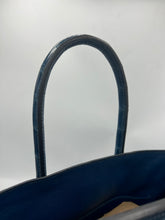 Load image into Gallery viewer, Hermes Shiny Porosus Crocodile Birkin 35 Bleu Roi PHW