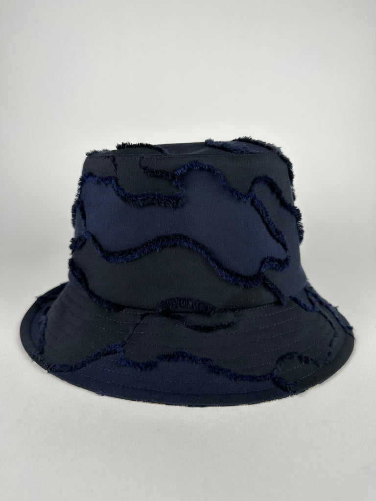 Dior Unisex Camouflage/ Oblique Brim Bucket Hat Navy