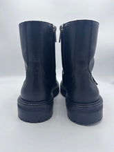 Load image into Gallery viewer, Jimmy Choo Cora Flat Ankle Boots Black Crystal Accents 38.5EU