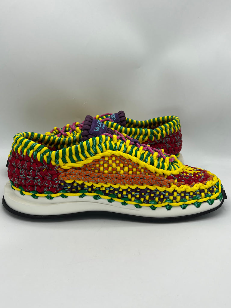 Valentino Garavani Crochet Knit Sneaker Multicolor size 45EU