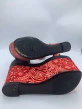 Load image into Gallery viewer, Giuseppe Zanotti Bandanna Wrap Platform Sandals Size 35 EU