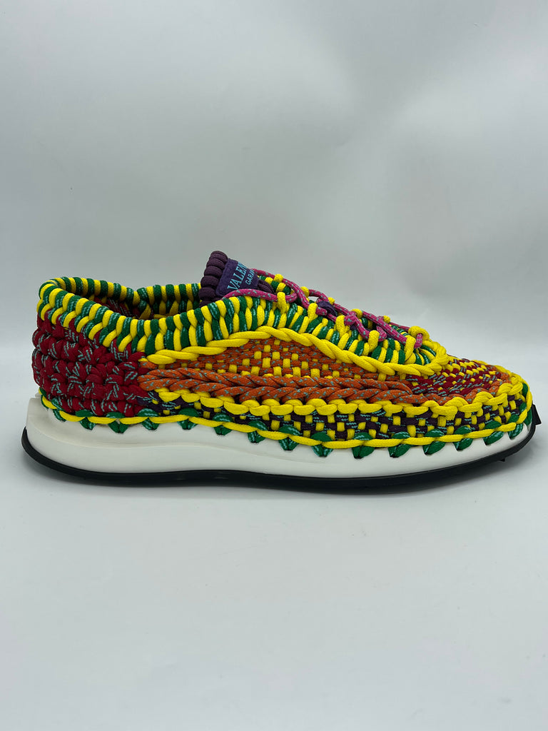 Valentino Garavani Crochet Knit Sneaker Multicolor size 45EU