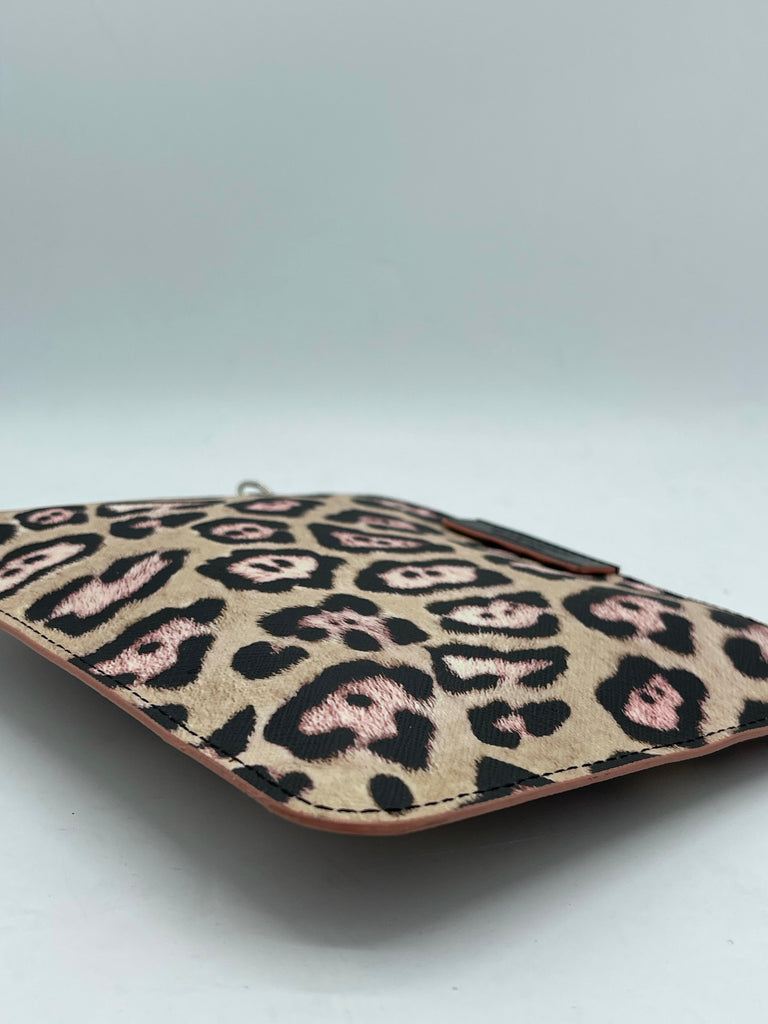 Givenchy Leopard Print Pouch Beige/Pink/Black