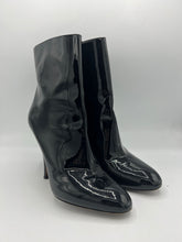 Load image into Gallery viewer, Valentino Patent Killer Stud Ankle Boots Size 40EU Black