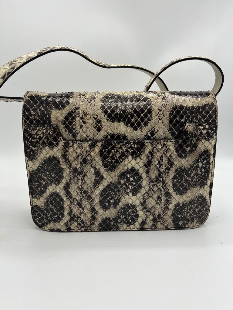 Tom Ford Natalia Snakeskin Medium Shoulder Bag Natural