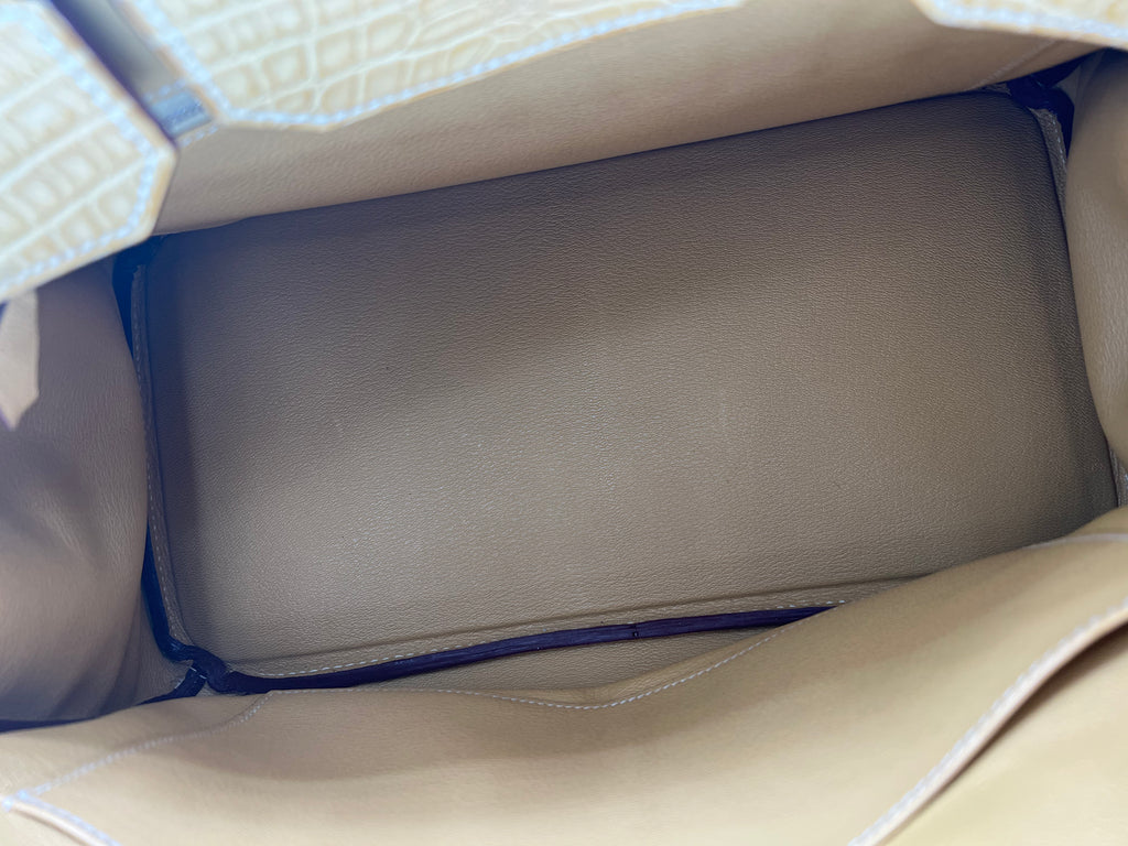 Hermes Birkin 35 Paille Yellow Matte Alligator Mississippiensis PHW