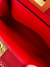 Load image into Gallery viewer, Valentino Garavani Small Rockstud Alcove Grainy Calfskin Red/Rouge Pur