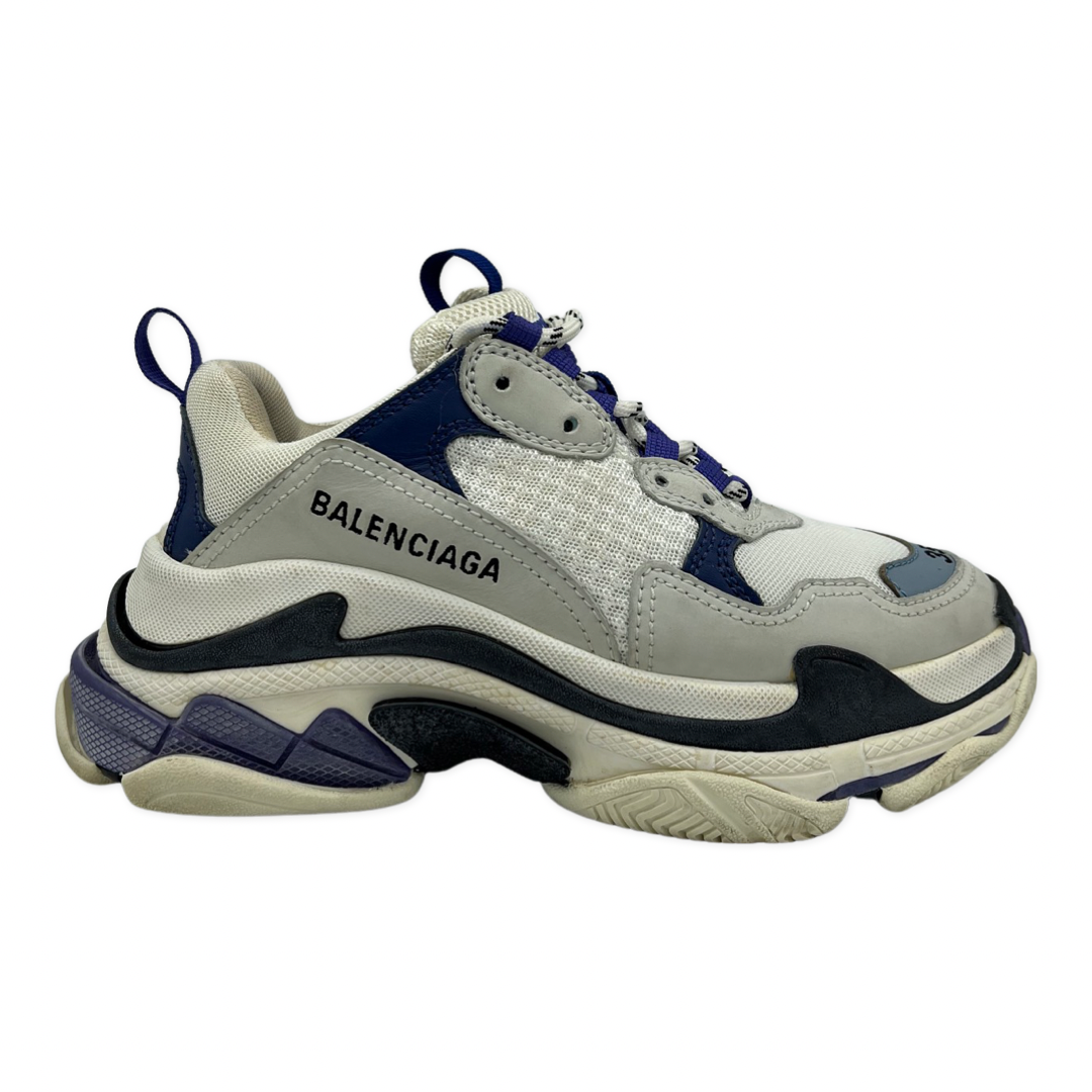 Balenciaga Triple S Blue Purple Black White Size 35EU – Sacdelux
