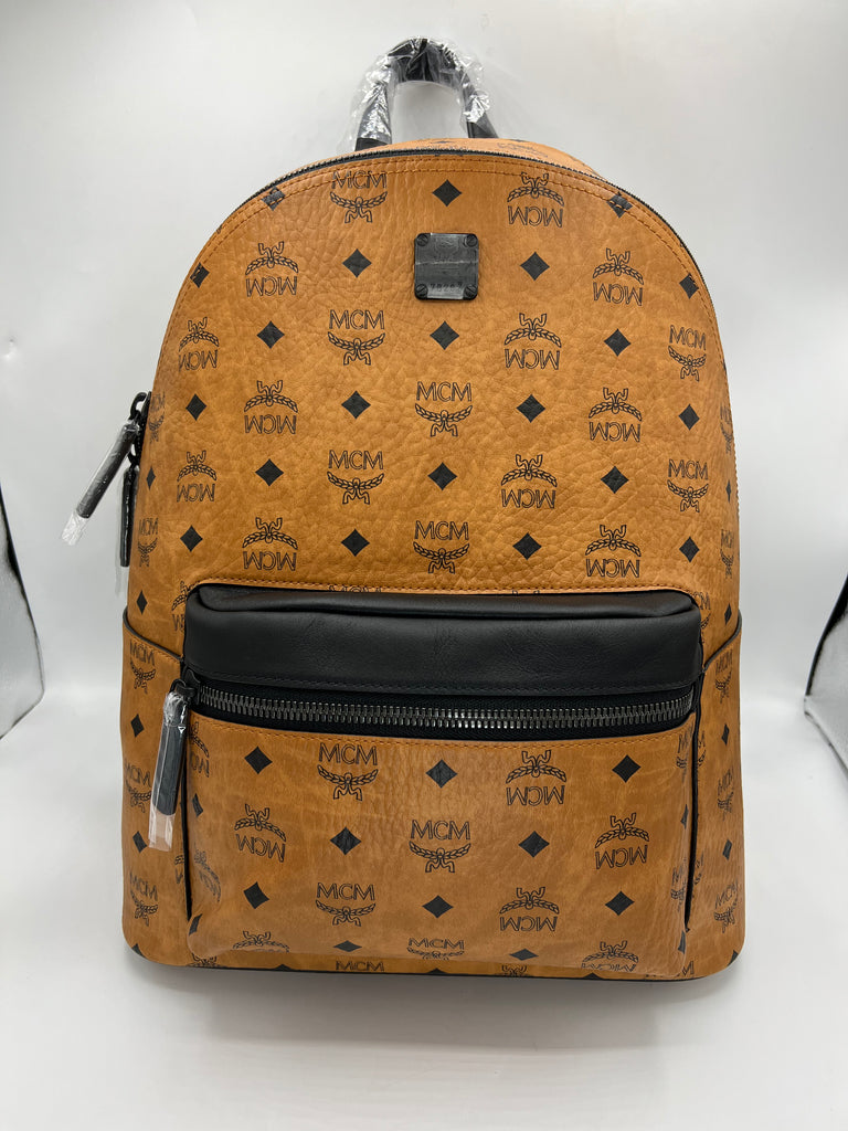 Authentic MCM Black Matte Backpack  Backpacks, Fashion backpack, Leather