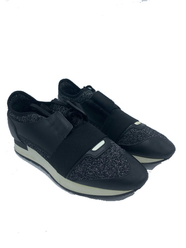 Balenciaga race runner sneakers Black & Sparkly EU 40