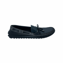 Load image into Gallery viewer, Louis Vuitton Tri Color Calfskin Arizona Moccasin Navy Blue
