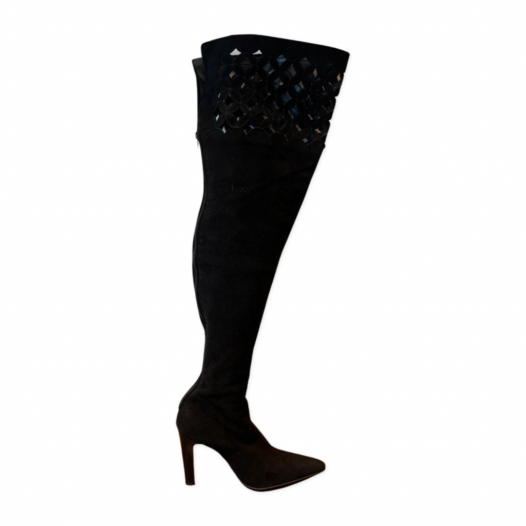 Manolo Blahnik Over the Knee boots size 38.5