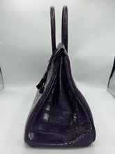 Load image into Gallery viewer, Hermes Matte Alligator Birkin 35 Amethyst Purple PHW